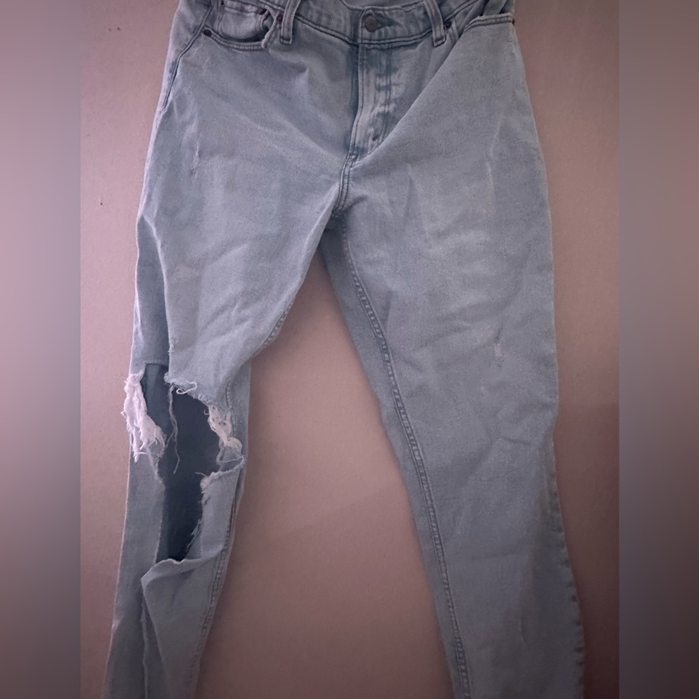 Abercrombie & Fitch light blue jeans